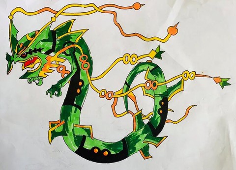 神奇宝贝怎么画裂空座