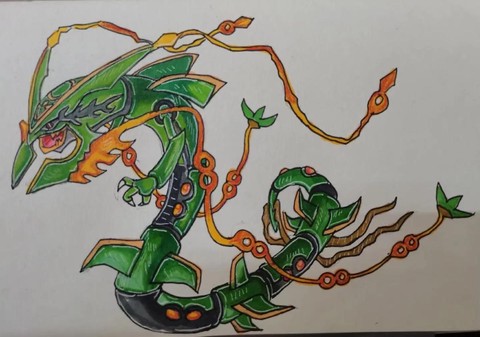 神奇宝贝怎么画裂空座[图1]